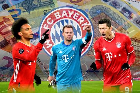 Der FC Bayern ist nicht nur der erfolgreichste Klub der Bundesliga, sondern auch Gehaltskrösus im deutschen Oberhaus. Wie vi... Der FC Bayern ist nicht nur der erfolgreichste Klub der Bundesliga, sondern auch Gehaltskrösus im deutschen Oberhaus. Wie vi...