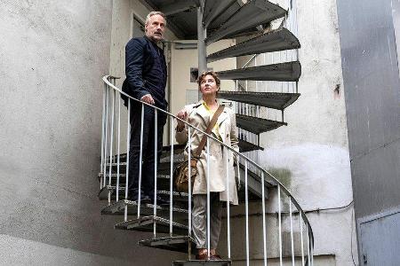 Die Frankfurter-Ermittler Paul Brix (Wolfram Koch) und Anna Janneke (Margarita Broich) im ersten Die Frankfurter-Ermittler Paul Brix (Wolfram Koch) und Anna Janneke (Margarita Broich) im ersten