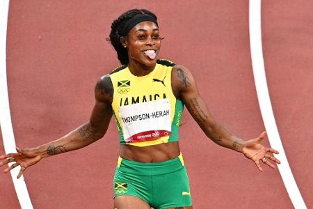 10,54: Thompson-Herah schrammt am 100-m-Weltrekord vorbei 10,54: Thompson-Herah schrammt am 100-m-Weltrekord vorbei