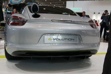 Porsche Cayman e-volution - Sportwagen - Forschungsfahrzeug - Elektromotor