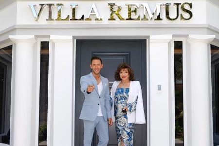 Marcel Remus mit seinem prominenten Premierengast: Joan Collins. Marcel Remus mit seinem prominenten Premierengast: Joan Collins.