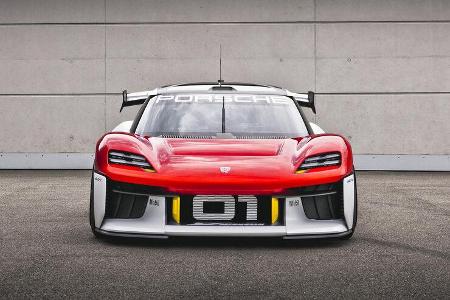 Auf den ersten Blick erinnert die Studie ein wenig an den erfolgreichen Le Mans-Renner 919 mit eleganterer Front und gekürzt...