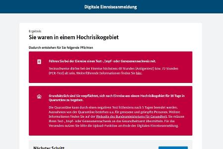 Fragen und Antworten zur digitalen Einreiseanmeldung