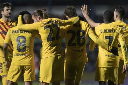 Copa del Rey: Barcelona im Achtelfinale Copa del Rey: Barcelona im Achtelfinale