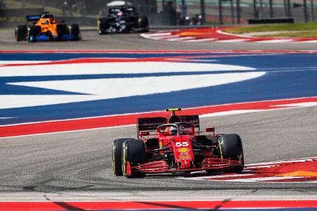 Carlos Sainz - Ferrari - Formel 1 - GP USA - Austin - Freitag - 22.10.2021