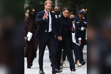 Prinz Harry und Herzogin Meghan bei ihrem Besuch in New York. Prinz Harry und Herzogin Meghan bei ihrem Besuch in New York.
