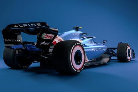 Alpine - F1-Auto 2022 - Team-Lackierung