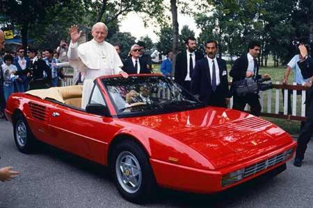 Ferrari Mondial als Papa-Mobil.