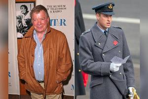 William Shatner (l.) und Prinz William haben in Sachen Weltall-Flügen unterschiedliche Auffassungen.