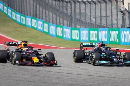 Verstappen - Hamilton - GP USA 2021 - Austin - Rennen