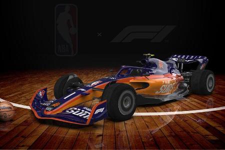 F1-Auto 2022 - NBA-Lackierung - Phoenix Suns