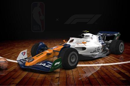 F1-Auto 2022 - NBA-Lackierung - Utah Jazz