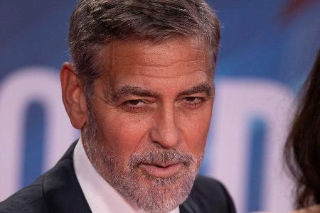 George Clooney bei einem Auftritt in London. George Clooney bei einem Auftritt in London.