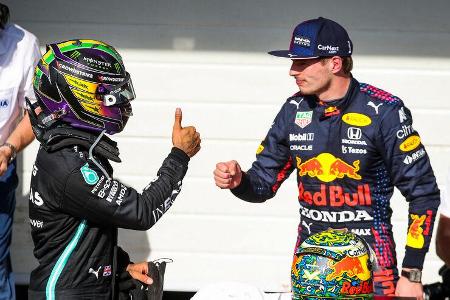 Max Verstappen - Lewis Hamilton - GP Brasilien 2021 - Sao Paulo - Rennen