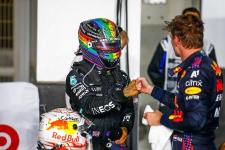 Hamilton - Verstappen - GP Katar 2021 - Rennen