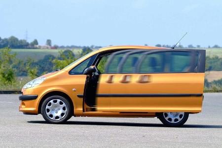Peugeot 1007, Seitenansicht