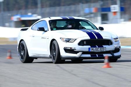 Shelby GT350 Mustang, Frontansicht, Slalom