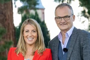 Anne Gesthuysen und Frank Plasberg besuchten Moderator Horst Lichter bei "Bares für Rares".