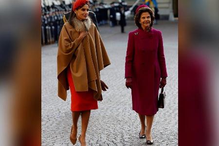 Letizia von Spanien und Silvia von Schweden in Stockholm. Letizia von Spanien und Silvia von Schweden in Stockholm.