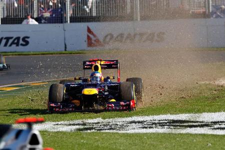 Vettel GP Australien F1 Crashs 2012