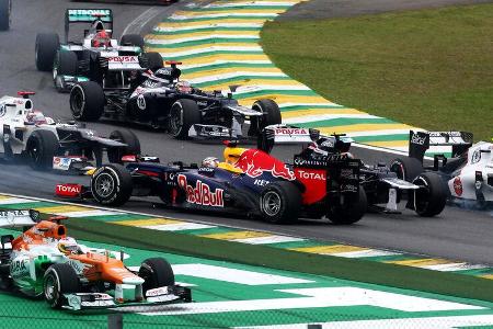 Vettel GP Brasilien F1 Crashs 2012