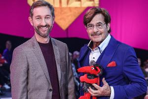 Daniel Boschmann (li.), Jörg Draeger und der Zonk sind ab Freitag in "Geh aufs Ganze!" zu sehen.