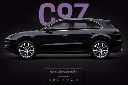 Porsche Cayenne C97 basaltschwarz