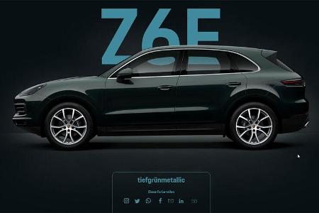 Porsche Cayenne Z6E tiefgrünmetallic