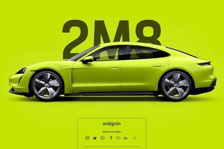 Porsche Taycan 2M8 acidgrün