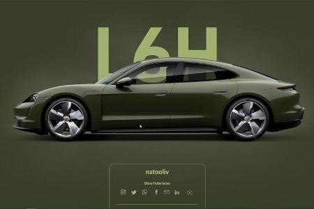 Porsche Taycan L6H natooliv