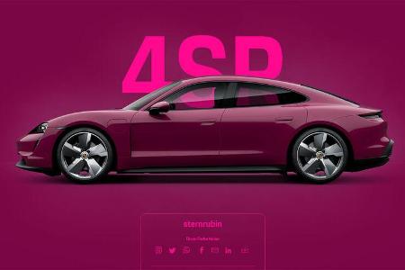 Porsche Taycan 4SR sternrubin