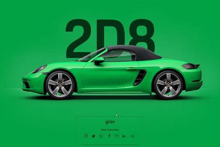 Porsche 718 Boxster grün