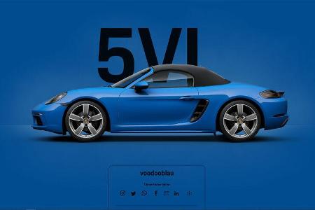 Porsche 718 Boxtser vodooblau