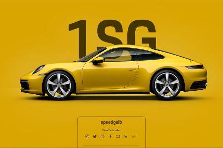 Porsche 911 991 speedgelb