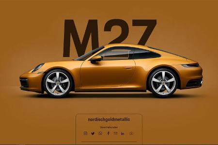 Porsche 911 992 nordischgoldmetallic