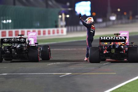 Hamilton & Verstappen - GP Katar 2021 Hamilton & Verstappen - GP Katar 2021