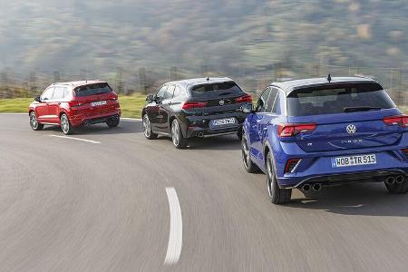 BMW X2 M35i, Cupra Ateca, VW T-Roc R, Exterieur BMW X2 M35i, Cupra Ateca, VW T-Roc R, Exterieur