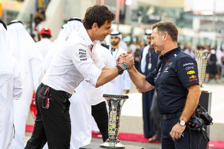 Toto Wolff - Christian Horner - GP Abu Dhabi 2021