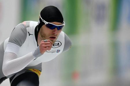 Eisschnellläufer Beckert mit Olympia-Norm Eisschnellläufer Beckert mit Olympia-Norm