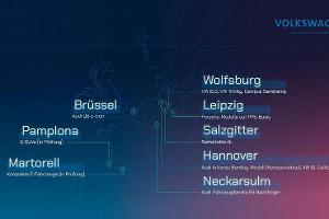 Wo VW künftig E-Autos und Batterien baut