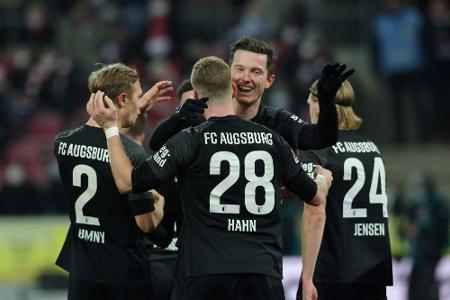 Trotz Personalsorgen: Dezimierte Augsburger gewinnen in Köln Trotz Personalsorgen: Dezimierte Augsburger gewinnen in Köln