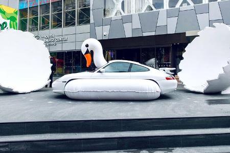 Porsche 996 Swan Schwan Kunstwerk Chris Labrooy