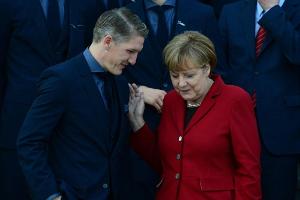 Sport-Promis verabschieden Kanzlerin Merkel
