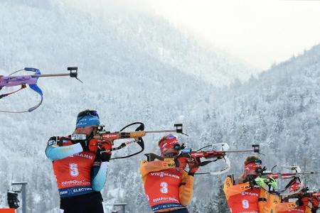Auftakt des Biathlon-Weltcups in Ruhpolding ohne Zuschauer Auftakt des Biathlon-Weltcups in Ruhpolding ohne Zuschauer