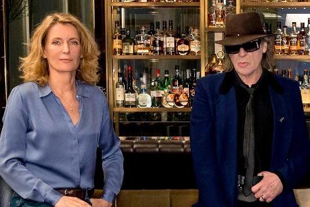 Schauspielerin Maria Furtwängler und Musiker Udo Lindenberg bei den Dreharbeiten zum gemeinsamen Schauspielerin Maria Furtwängler und Musiker Udo Lindenberg bei den Dreharbeiten zum gemeinsamen