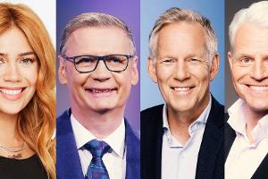 Schauspielerin Palina Rojinski moderiert die Show "Gipfel der Quizgiganten".