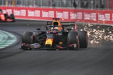 Verstappen in Dschidda erstmals schneller als Hamilton Verstappen in Dschidda erstmals schneller als Hamilton