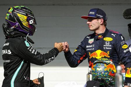 Der WM-Zweikampf Hamilton-Verstappen in Zeitraffer Der WM-Zweikampf Hamilton-Verstappen in Zeitraffer