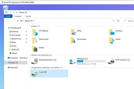Zur Nutzung des Remotedesktop-Clients in Windows und macOS wird die Abo-URL von Windows 365 benötigt.