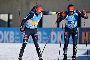 Deutsche Biathleten verpassen Podium in der Staffel knapp